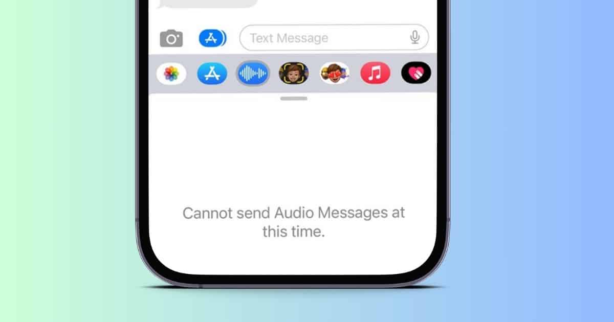 Fix ‘Cannot Send Audio Messages at This Time’ Phone Error