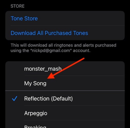 Custom Ringtones iOS 17 Select Your Ringtone
