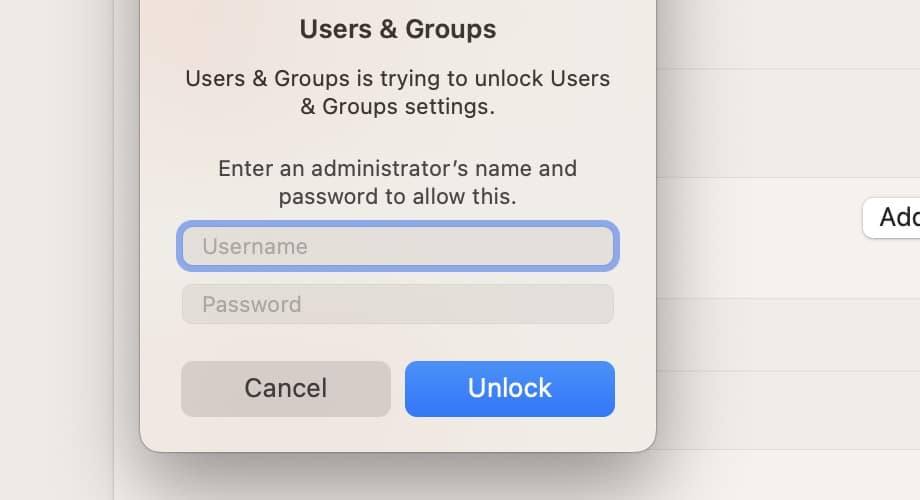 Logging Into Admin Profile on Mac