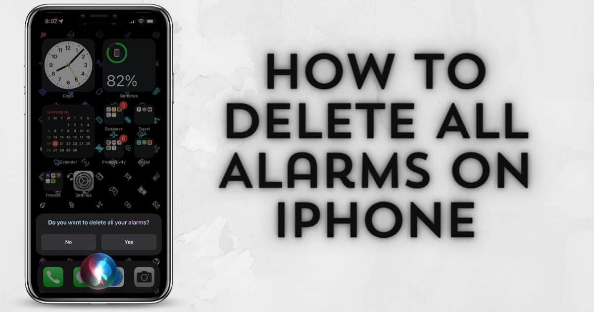 How To Delete All Alarms on iPhone