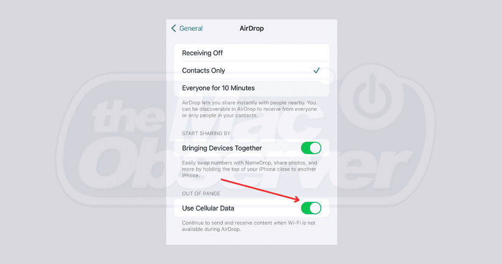 iOS 17: How to Turn On AirDrop Over Cellular - The Mac Observer