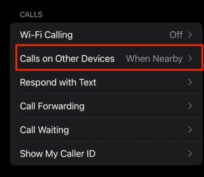 Screenshot Calls on Other Devices