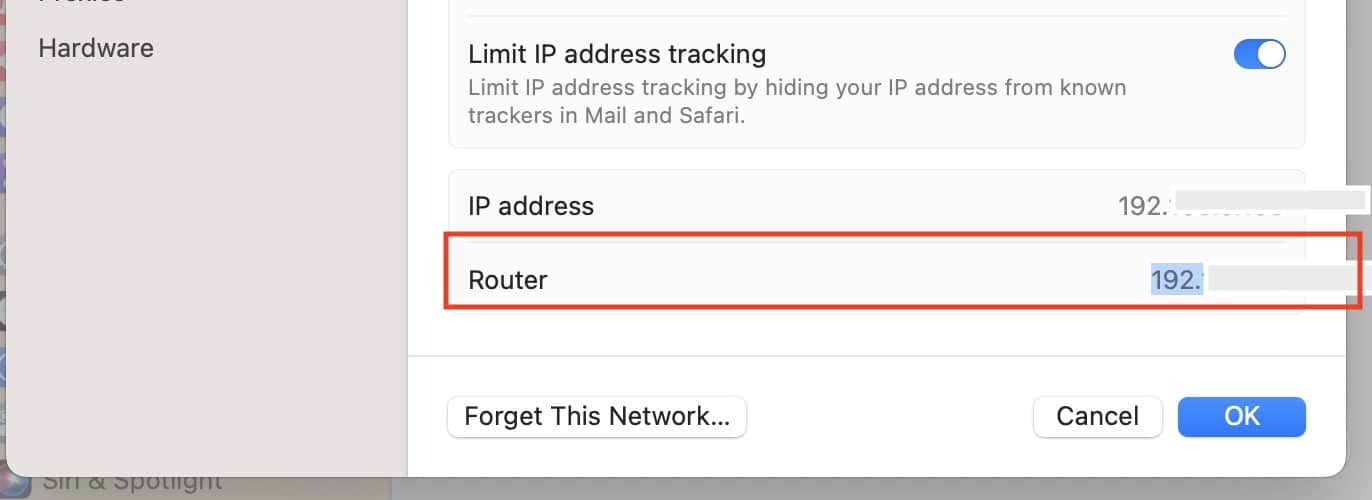 Reading the Tenda Router's IP Address