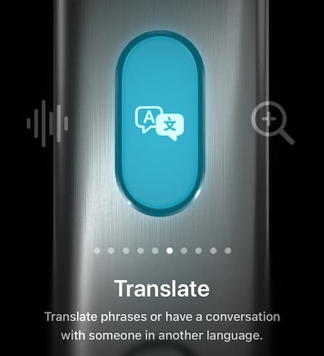 Translate Action Button iOS Select Translate
