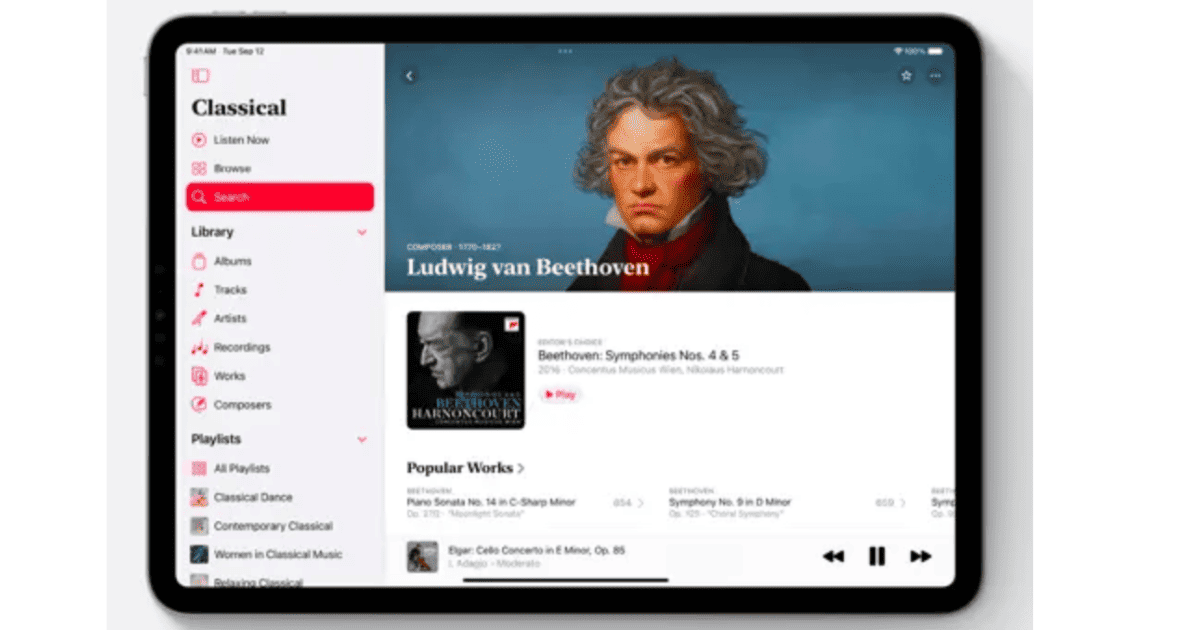 Apple Music Classical Finally Arrives on iPad