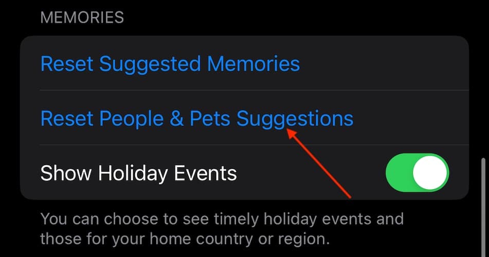iOS Pets Feature Not Working Reset People and Pets Suggestions