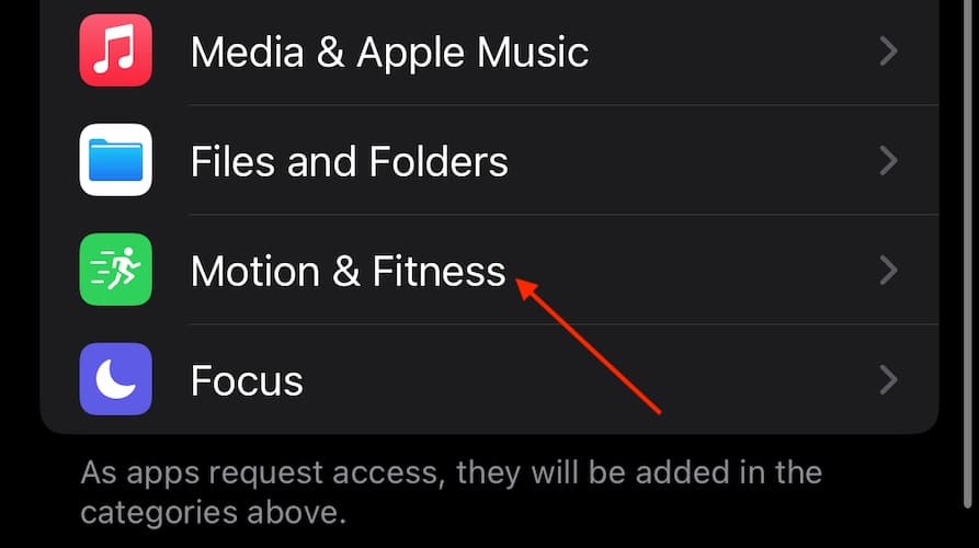 iPhone Not Tracking Steps Tap Motion and Fitness