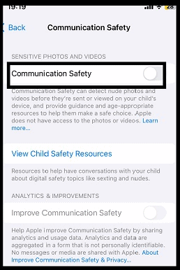 communication safety ios 17
