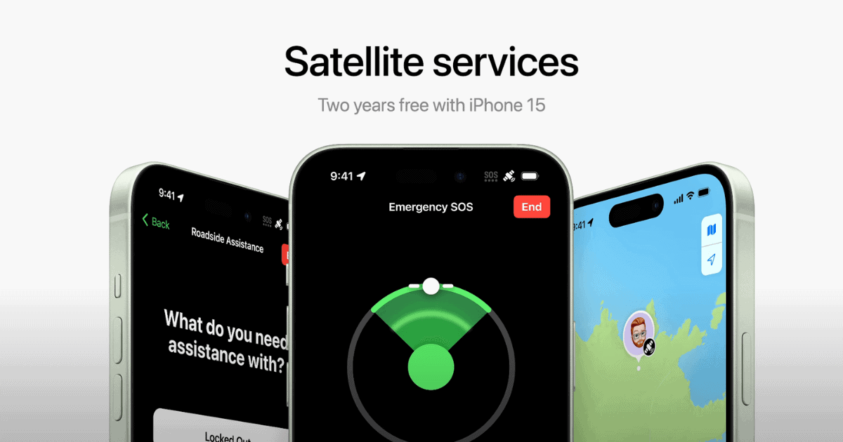 iOS satellite emergency services