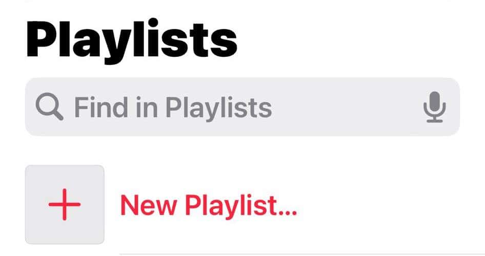 Adding New Playlist to Apple Music on iPhone