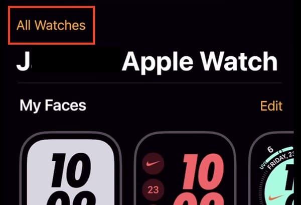 Viewing All Watches Paired to an iPhone