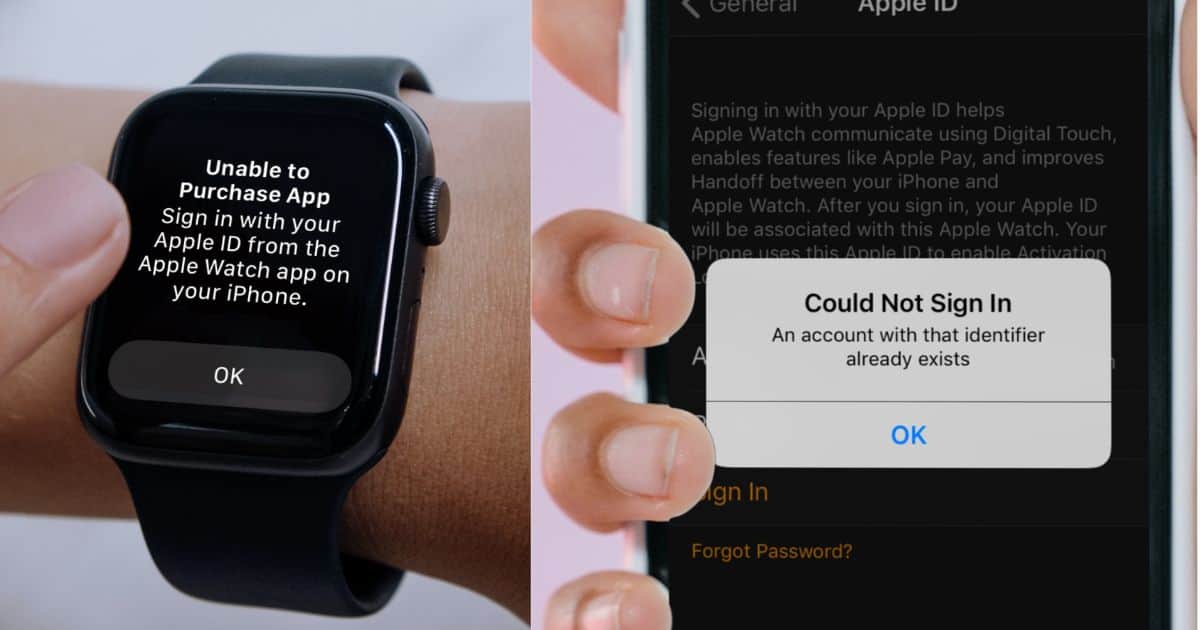 Apple Watch Won't Sign In to Apple ID on iPhone
