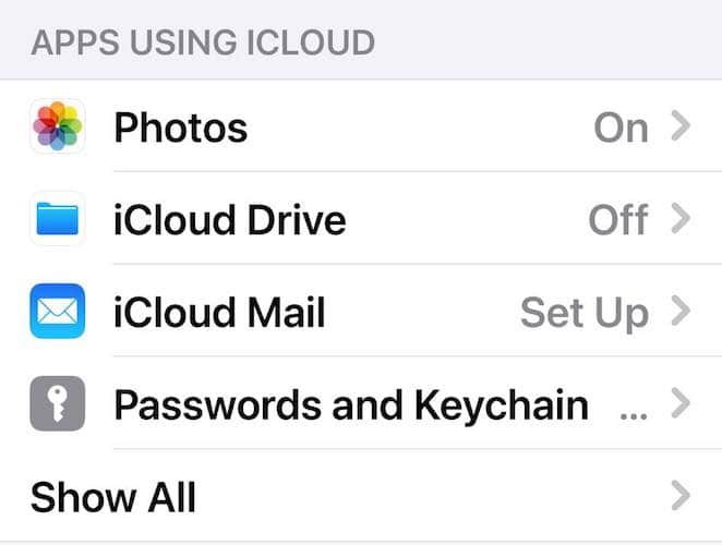 Apps Using iCloud on Messages iPhone