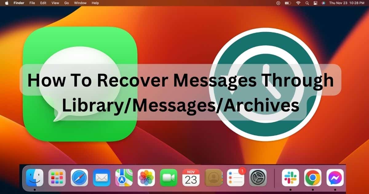 Time Machine and Messages Logo: How to Recover Old Messages on Mac