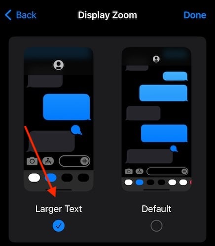 Make iPhone Keyboard Bigger Select Larger Text