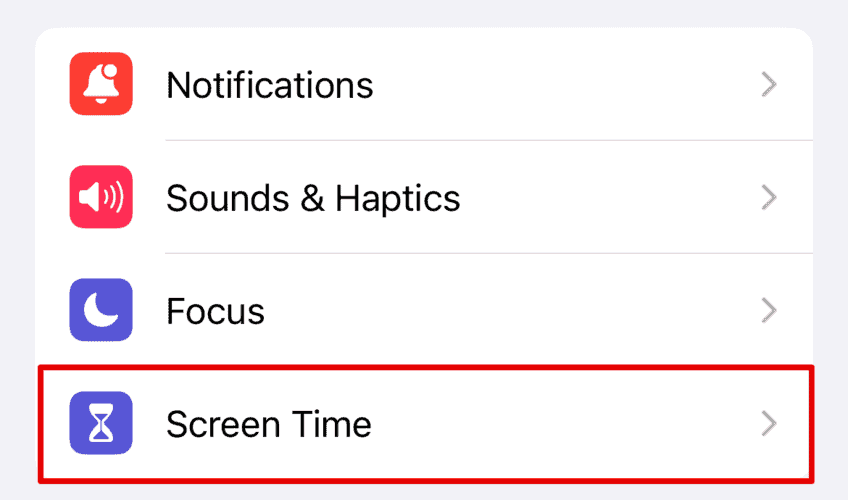Open Screen Time