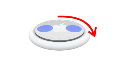 Replace the battery cover and rotate clockwise until it stops rotating