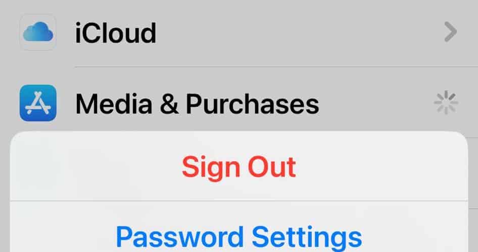 Sign Out of Media and Purchases Through Apple ID on iPhone