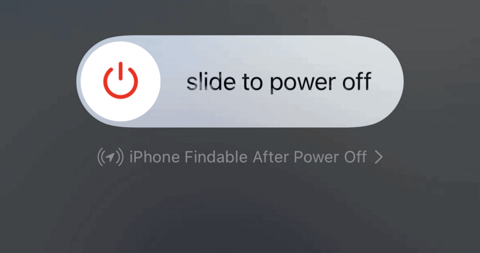 Slide the Power Button