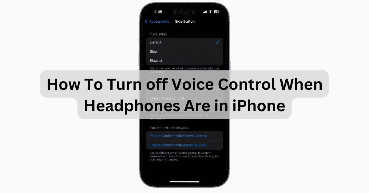 Voice Control Headphones iPhone December 2023 Featured