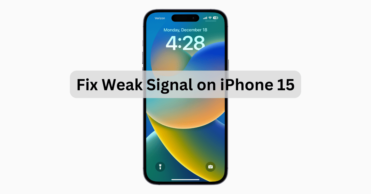 Weak Signal iPhone 15 December 2023 Featured