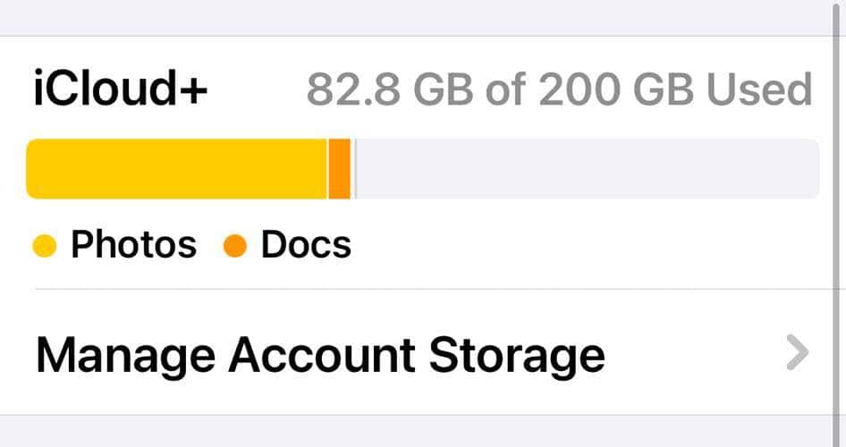 Checking Free Space on iCloud Storage