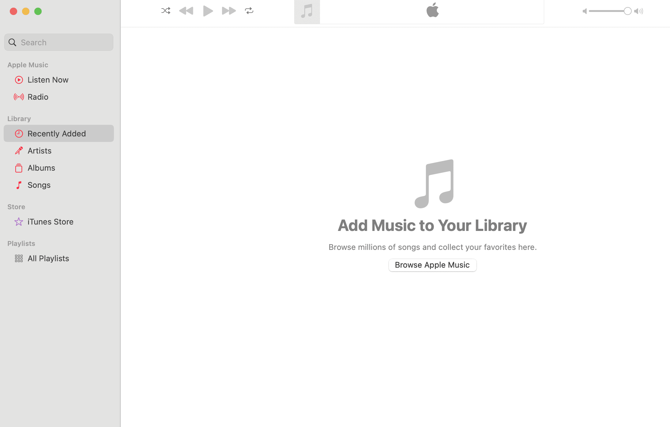 Music Library on Air M1