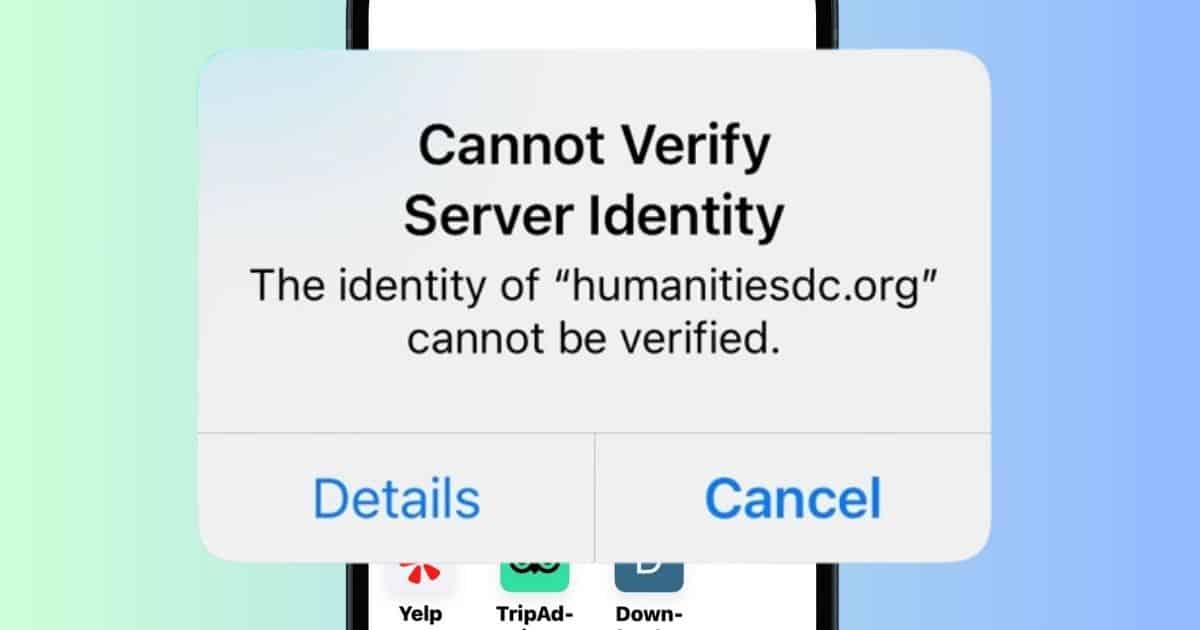 Cannot Verify Server Identity on iPhone? Here’s 5 Ways to Fix It