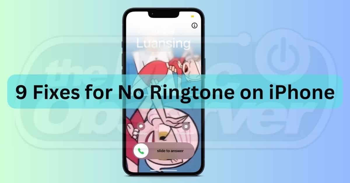 No Ringtone on iPhone Incoming Call Screen iOS