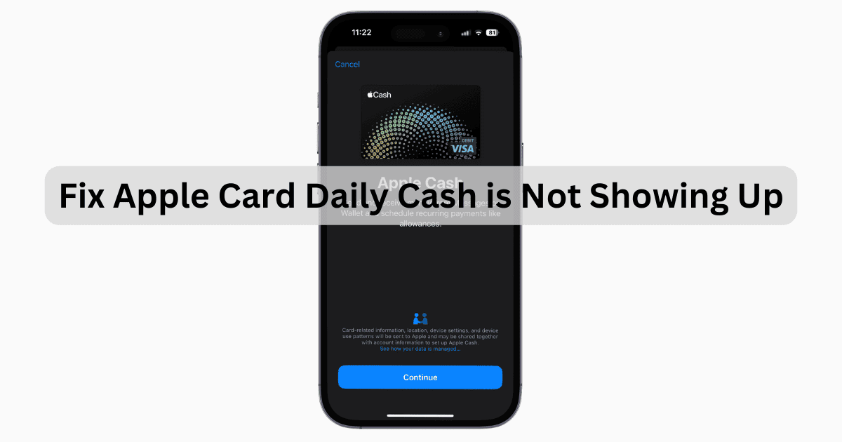 Fix Apple Card Daily Cash Is Not Showing Up The Mac Observer