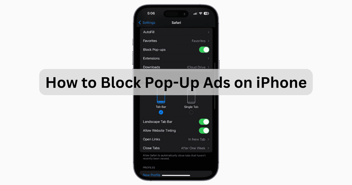 Block Pop Up Ads iPhone January 2024 Featured