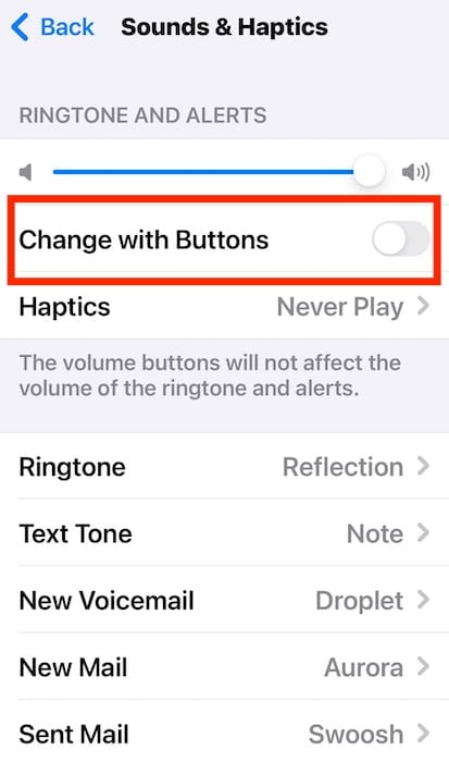 The Toggle Button for Change With Buttons on iOS