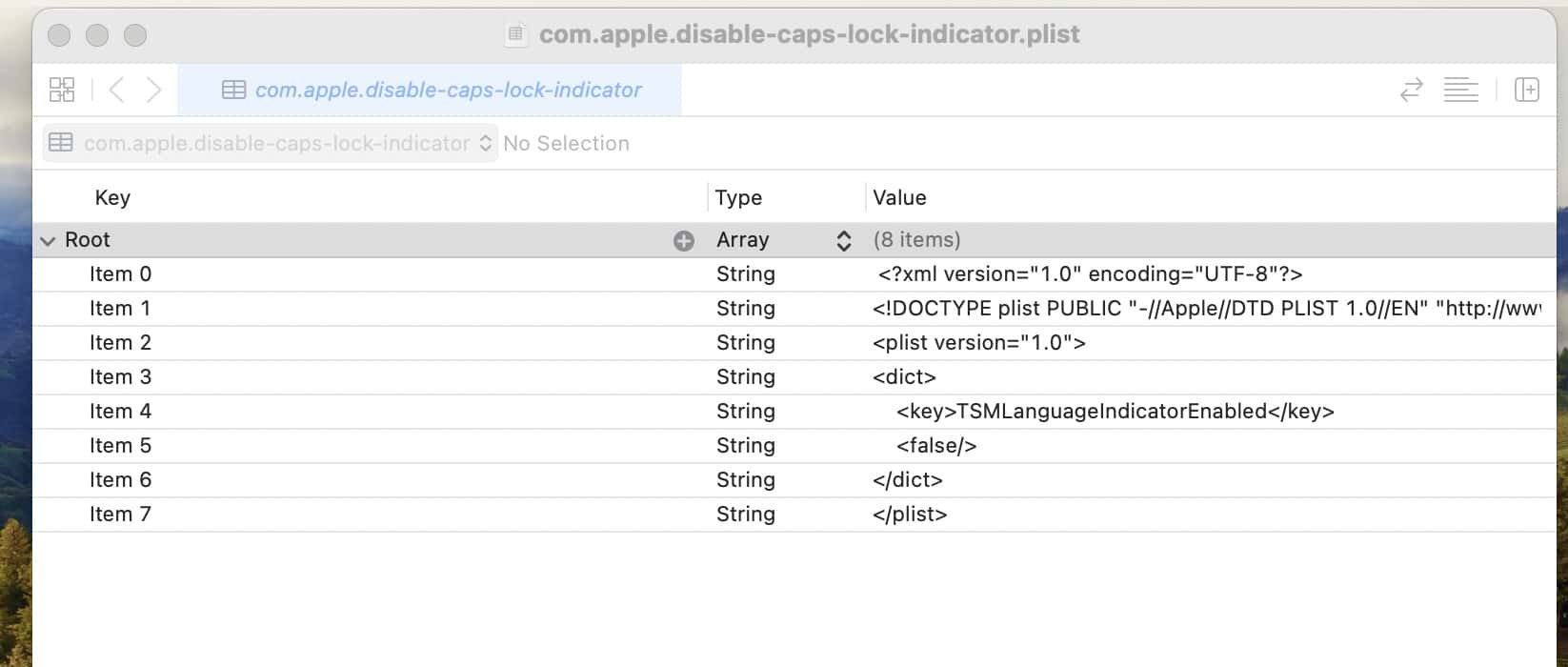 Creating a PLIST File on XCode to Disable Caps Lock Indicator on macOS Sonoma