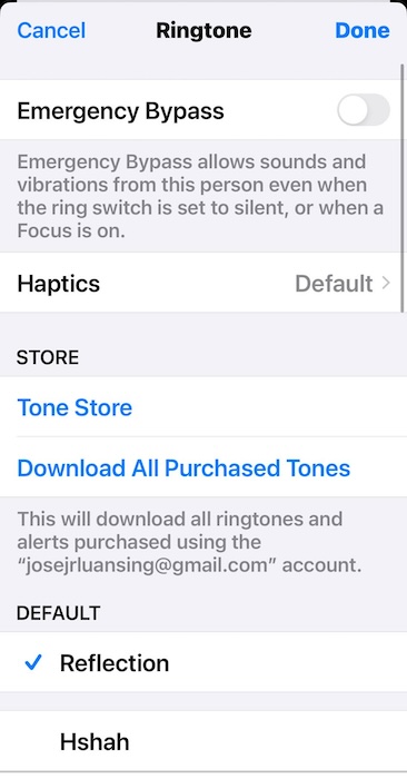 Adjusting the Custom Ringtones on Contacts Because No Ringtone on iPhone
