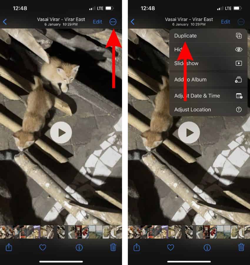 Duplicate a Video on iPhone To Fix Unable To Load Video Error on iPhone