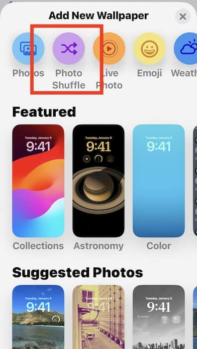 Adjust the Photo Shuffle Wallpaper Feature on iOS