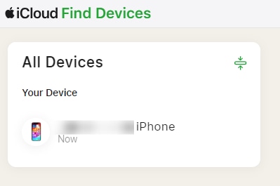 iCloud all devices landing page
