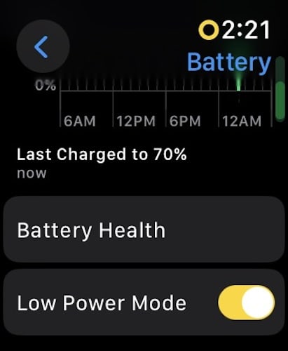 Turn On Low Power Mode  to Extend How Long Apple Watches Last