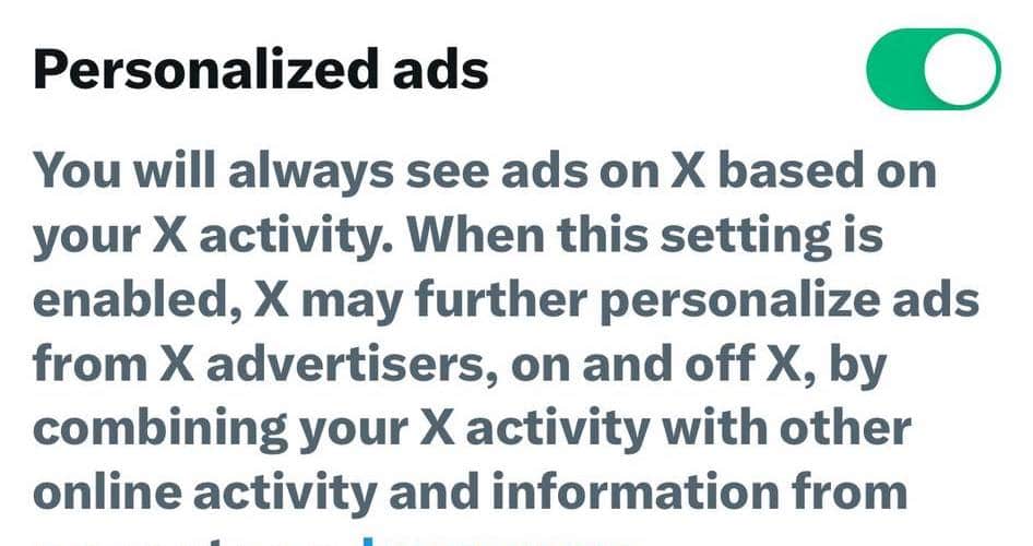Turn Off Personalized Ads on X iPhone