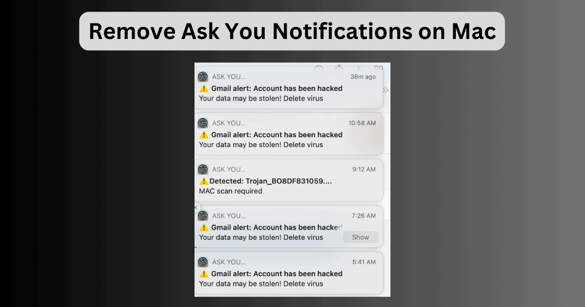 Remove Ask You Notifications on Mac