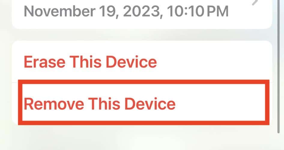 Remove Apple Watch from Find My Because of 
