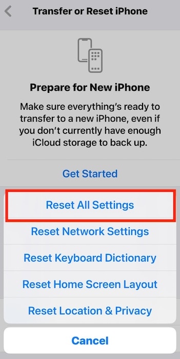 Reset All the Settings on an iOS Device Back to Factory Settings