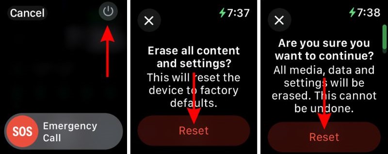 Reset Apple Watch to fix Apple Watch Ultra 2 Not Pairing