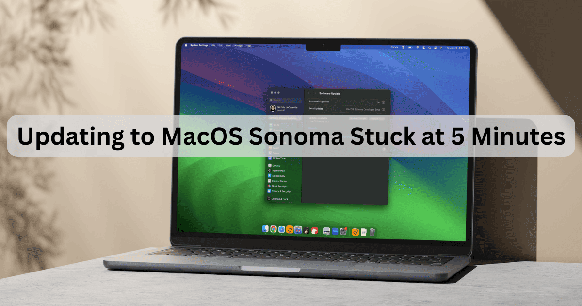 Updating MacOS Sonoma Stuck January 2024 Featured