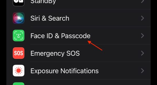 alarm too quiet iPhone 15 Tap Face ID Passcode