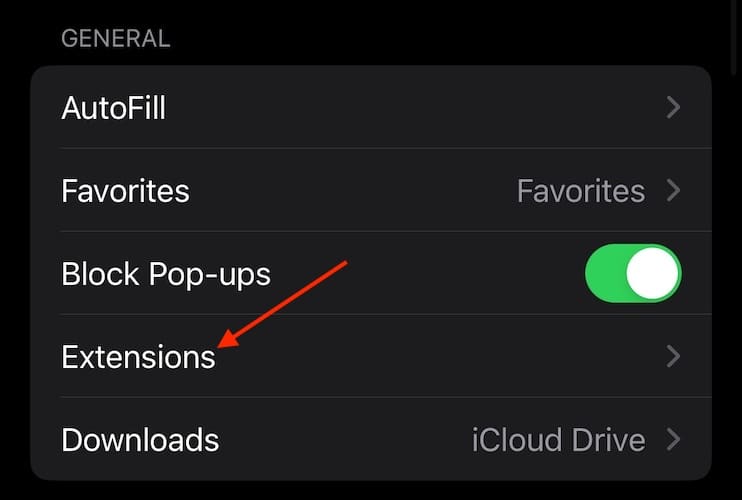 block pop up ads iPhone Tap Extensions