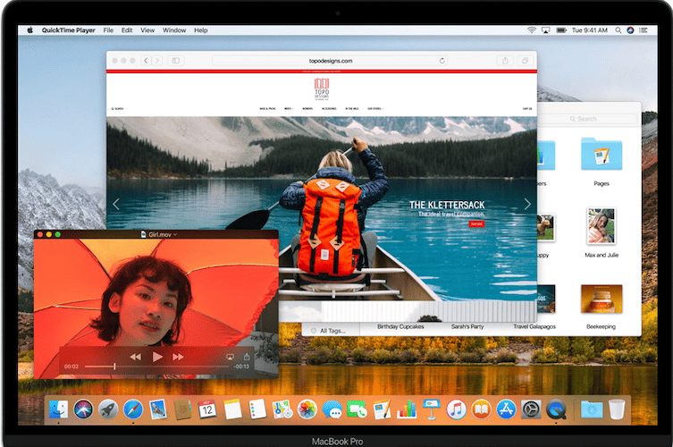 macOS High Sierra Home Screen