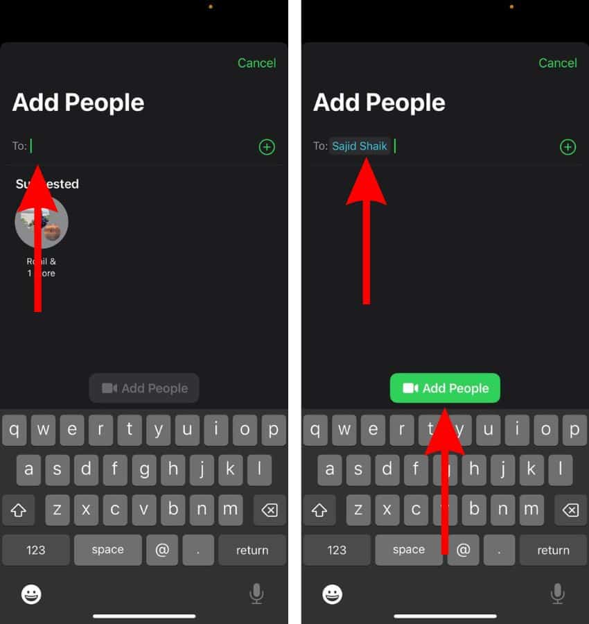 Add People to an ongoing FaceTime Call