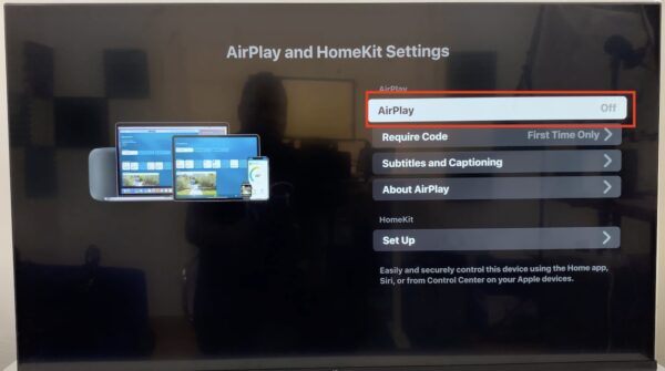 Configuring the Hisense TV AirPlay Settings Toggle Button