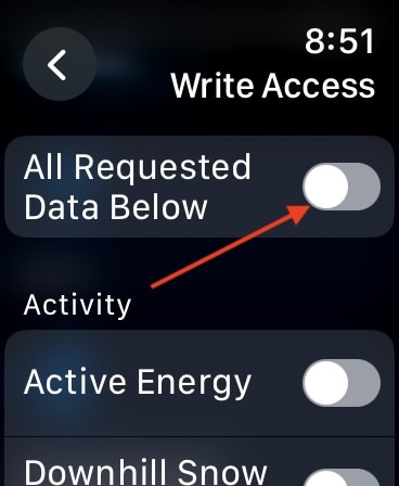 Apple Watch Ski Tracking Request Permissions